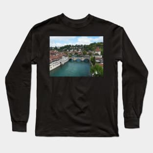 The River Aare, Bern, Switzerland Long Sleeve T-Shirt